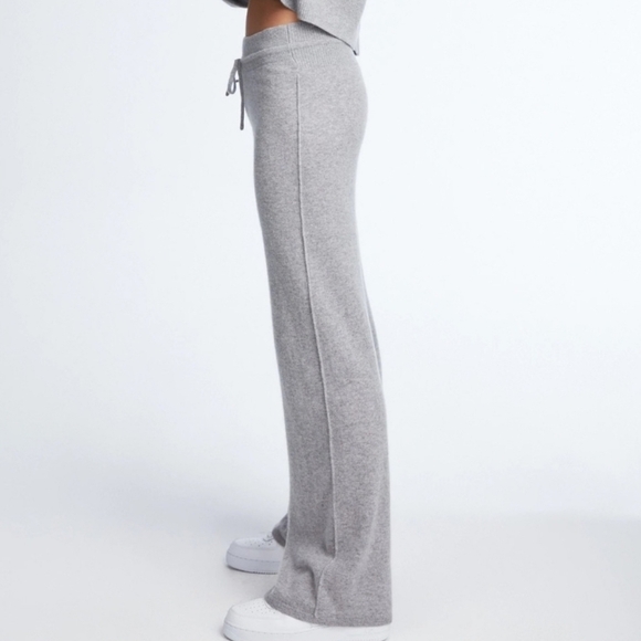 Le ORE Palermo Cashmere Wide Leg Pant Grey sz Small - Picture 2 of 7